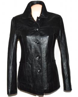 KOŽENÝ dámský černý měkký zateplený kabát T.A.L.C. S