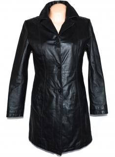 KOŽENÝ dámský černý zateplený kabát YESSICA M