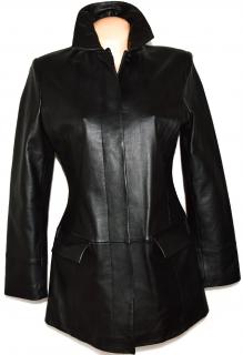KOŽENÝ dámský měkký černý kabát AMARANTO XL