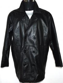 KOŽENÝ pánský černý kabát GAVIN BROWN XL