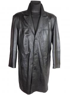 Kožený pánský černý měkký kabát GIPSY  L*