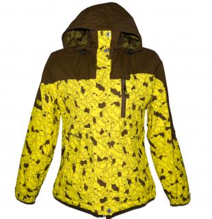 Lyžařská dámská žlutá bunda s kapucí LOAP M