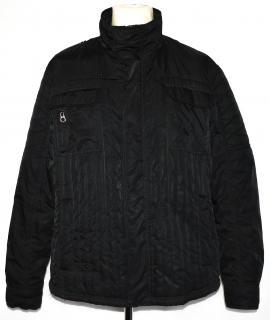 Pánská černá šusťáková bunda na zip GEORGE XL