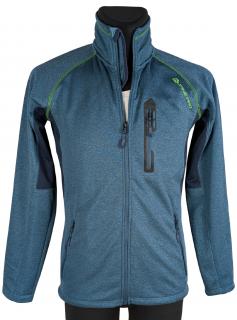 Pánská modrozelená mikina na zip Alpine Pro M