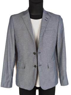 Pánské modré volnočasové sako H&M 46