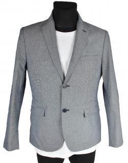Pánské modré volnočasové sako H&M 50