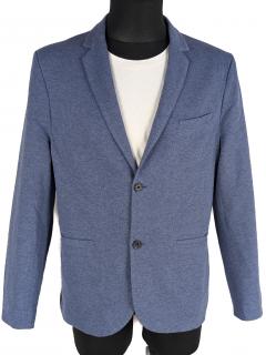 Pánské modré volnočasové sako H&M 52