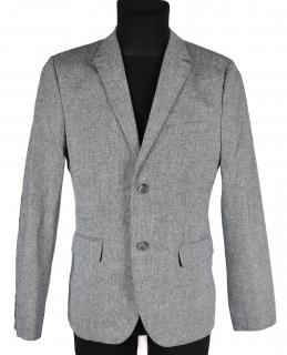 Pánské šedé volnočasové sako H&M 48