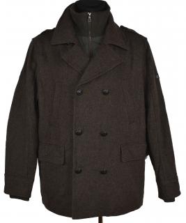 Pánský hnědý zimní kabát Angeli Litrico XL