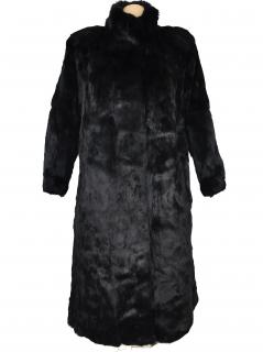 Pravý dámský dlouhý černý kožich Peacock Brand XXL