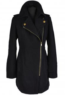 Vlněný (48%) dámský černý kabát Seppälä 38