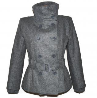 Vlněný (75%) dámský šedý zateplený kabát s páskem Imperial (vlna, kašmír) M/L