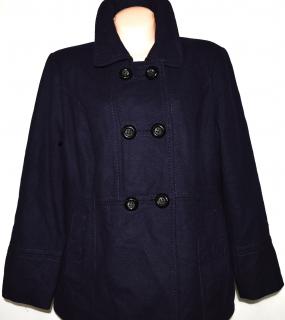 Vlněný (83%) dámský fialový kabát YESSICA - C&A XXL