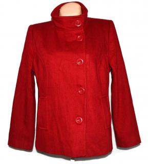 Vlněný dámský červený kabát BHS 14/42