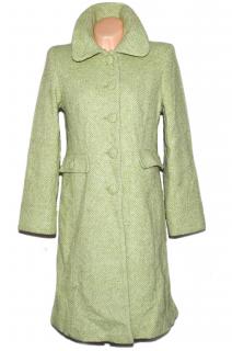Vlněný dámský dlouhý zelený kabát AMARANTO L