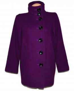 Vlněný dámský fialový kabát OASIS S