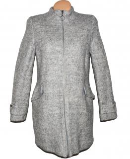 Vlněný dámský šedý kabát na zip MOHITO 40