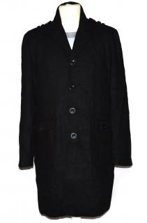 Vlněný pánský černý kabát NEW LOOK L