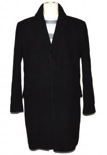 Vlněný pánský černý kabát Urban Spirit L