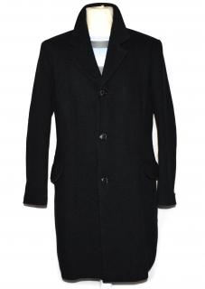 Vlněný pánský šedočerný kabát Ralf 52