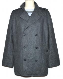 Vlněný pánský šedý kabát BEN SHERMAN L