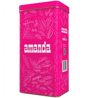 Amanda Yerba Maté Tradicional v růžové plechové dóze 500 g