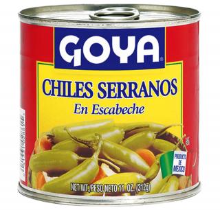 Goya Chilli papričky Serrano v nálevu 312 g
