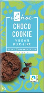 iChoc Bio Rýžová čokoláda Cookie 80 g