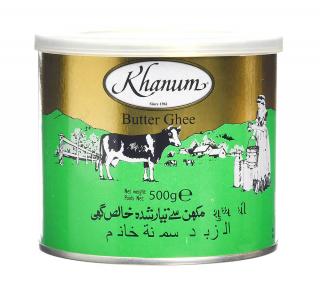 Khanum přepuštěné máslo ghí Množství: 500 g