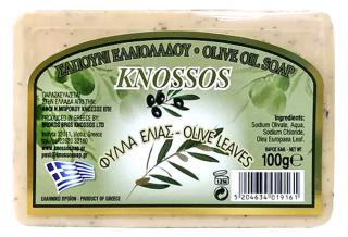 Knossos Přírodní olivové mýdlo s olivovými listy 100 g