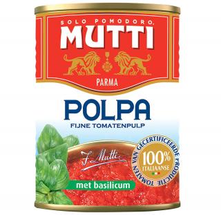 Mutti jemně krájená rajčata s bazalkou 400 g