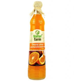 Natur farm Ovocný sirup s pomerančovou šťávou 700 ml