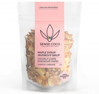 Sense Coco Bio kokosové chipsy s javorovým sirupem 40 g