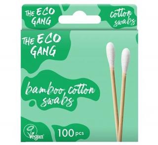 The ECO GANG Bambusové vatové tyčinky zelené 100 ks