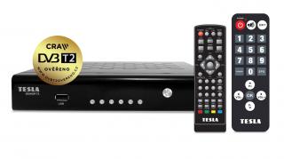 TESLA SENIOR T2 - DVB‒T2 přijímač,H.265 (HEVC), DVB‒T2 ověřeno