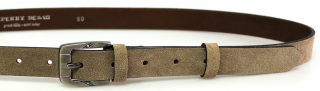 Béžový semišový dámský opasek 100 cm - Penny Belts