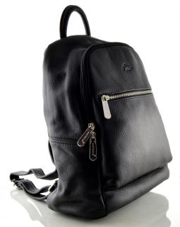 Černý kožený batoh Katana