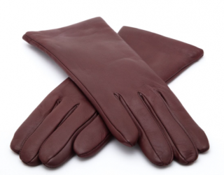 Dámské kožené rukavice Bohemia Gloves  - bordo Velikost: 7,5