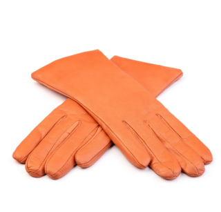 Dámské kožené rukavice Bohemia Gloves  - lososová Velikost: 7,5