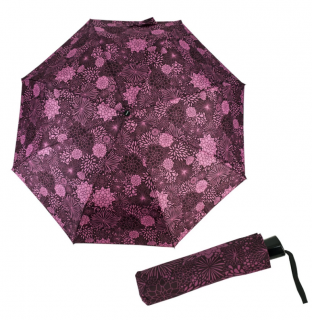 Dámský deštník Doppler Mini Fiber - růžovofialové kytky