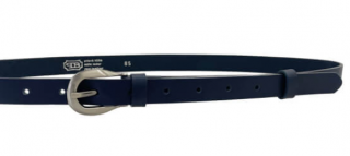 Dámský kožený opasek modrý - Penny Belts Velikost: 100