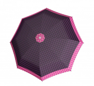 Dámský plně automatický deštník Polka Magic Hit - fialový puntík