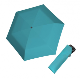 Deštní Doppler placatý carbonsteel mini slim - tyrkys
