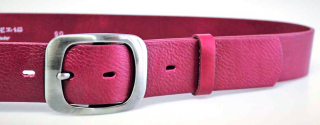 Fuchsiový kožený dámský opasek 85 cm - Penny Belts