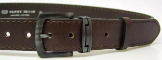Hnědý kožený opasek - Penny Belts 95 cm