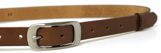 Hnědý úzký dámský opasek 95 cm - Penny Belts
