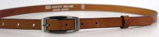 Hnědý úzký dámský opasek - Penny Belts Velikost: 90