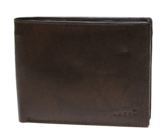 Klasická pánská kožená peněženka značky Lagen - hnědá