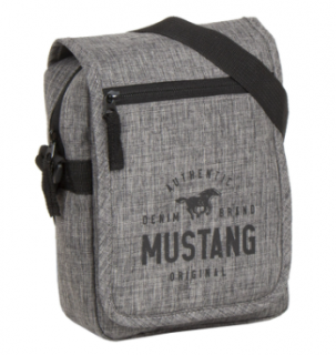 Klopnová textilní taška přes rameno Mustang - šedá