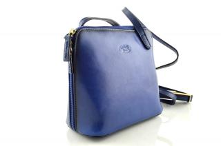 Kožená mini kabelka Katana - modrá